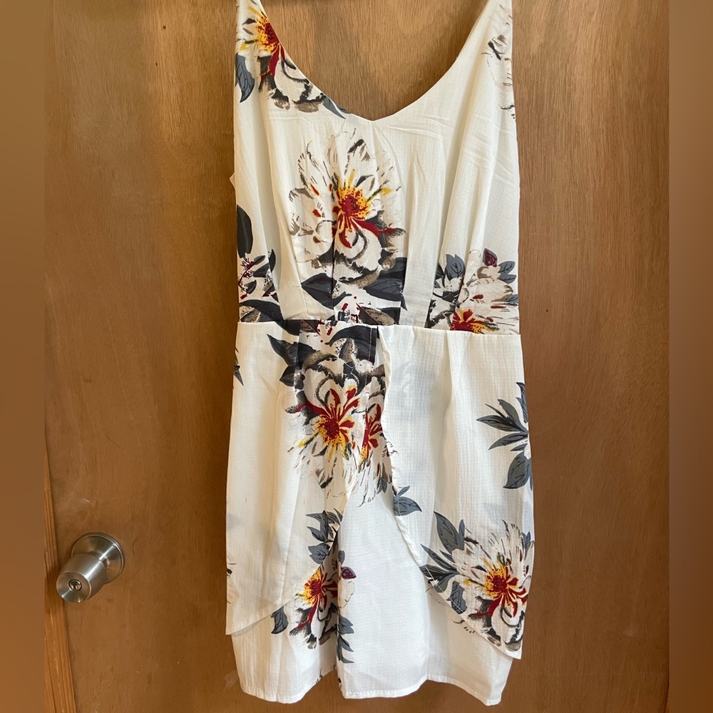 White Floral Dress